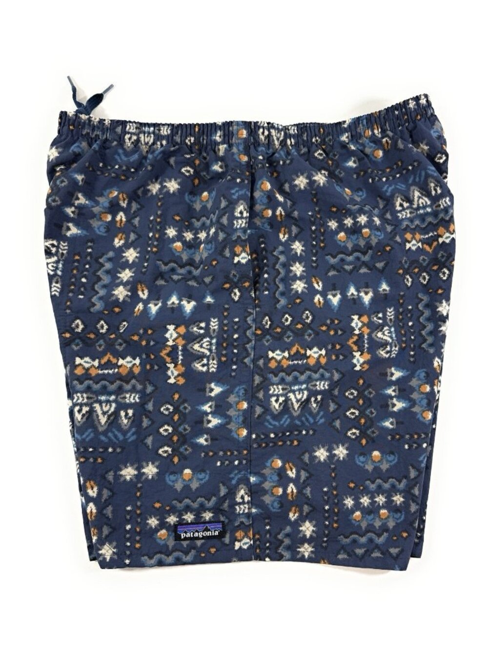 Patagonia Mens Baggies Shorts Size Large Swim Trunks Blue Aztec Print